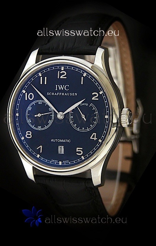 IMG_9085 IWC Schaffhausen in Blue Dial Replica 2