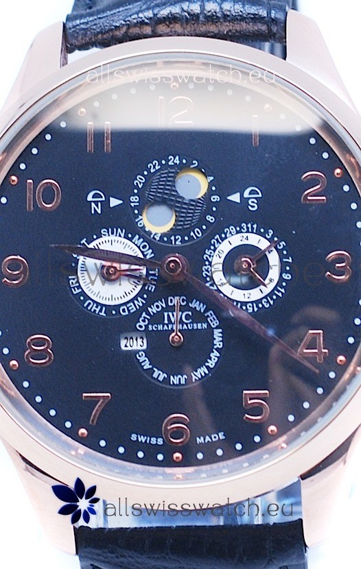 IMG_9085 IWC Da Vinci Perpetual Calendar Chronograph Gold Replica 2