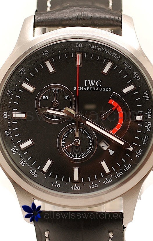 IMG_9085 IWC Pilot Antoine de Saint Exupery in Black Dial Replica 2