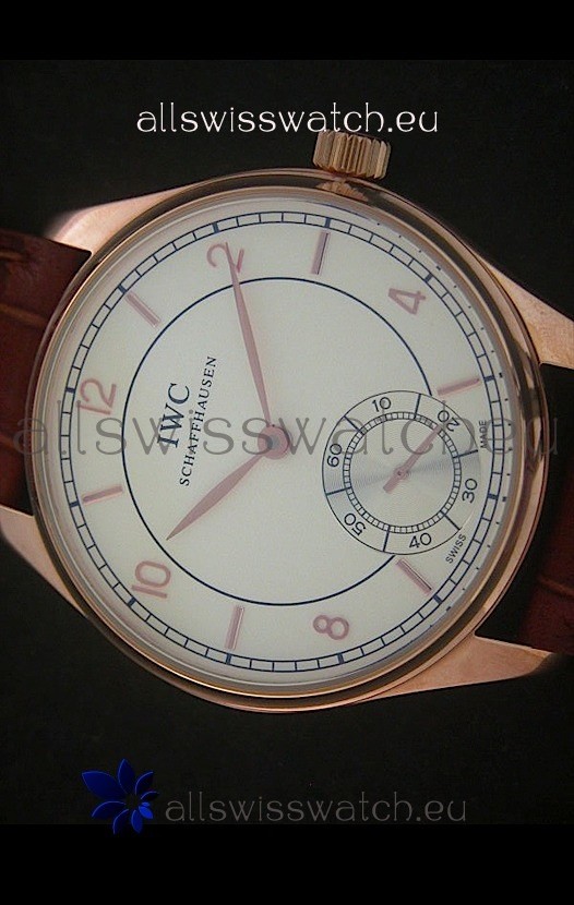 IMG_9085 IWC Portuguese FA Jones in Rose Gold Casing Replica 2