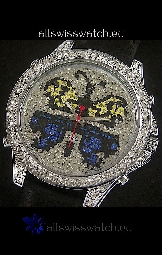 IMG_9085 Five Time Zones J&C Clone in Full Diamonds Replica 2