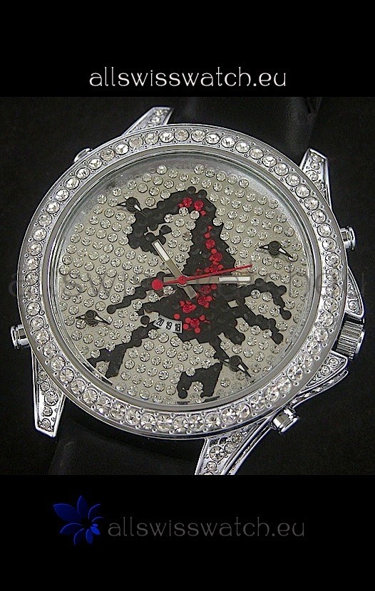 IMG_9085 Five Time Zones J&C Clone in Full Diamonds Replica 2