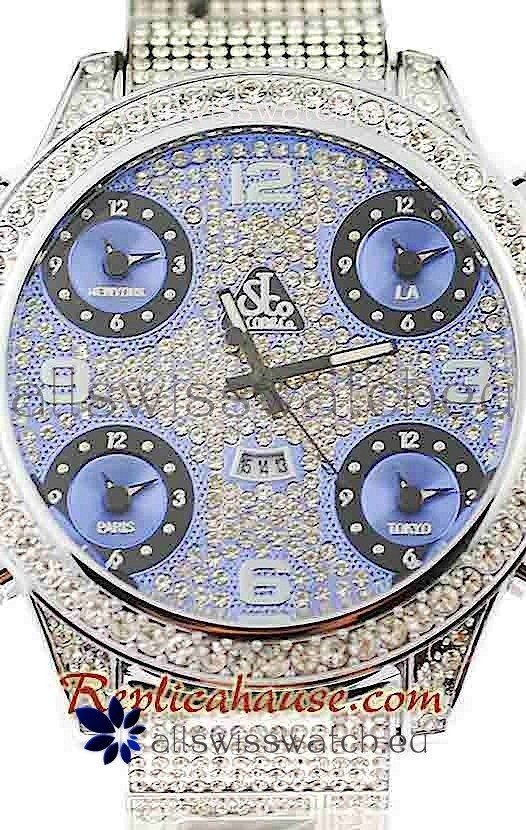 IMG_9085 Jacob & Co Diamond in Light Blue Dial Replica 2