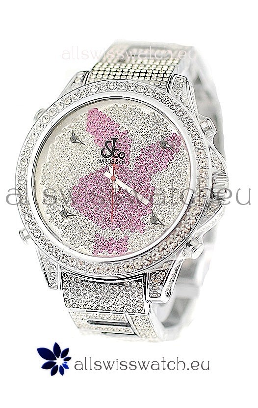 IMG_9085 Jacob & Co Diamond in Pink/White Dial Replica 2