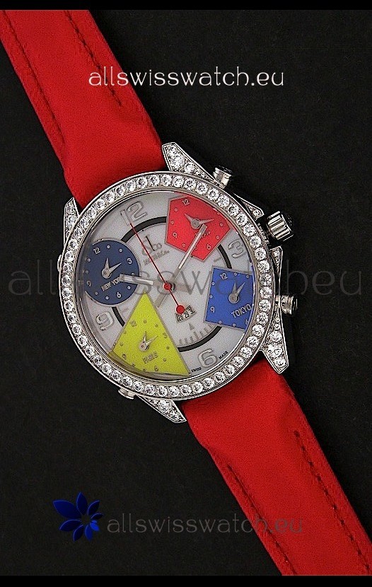 IMG_9085 Five Time Zones Jacob&Co. in Multicolour Dial Replica 2