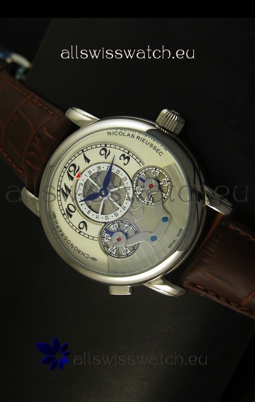 IMG_9085 Mont Blanc Nicolas Riessec Stainless Steel Case in White Dial Replica 2
