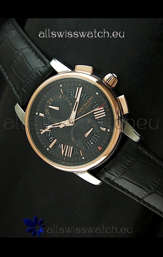 IMG_9085 Mont Blanc Automatic Chronograph Black Dial Replica 2