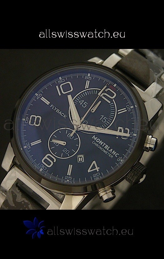 IMG_9085 Montblanc FlyBack Chronometer in Dark Black Dial Replica 2