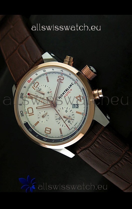 IMG_9085 Mont Blanc UTC in Gold Bezel Replica 2