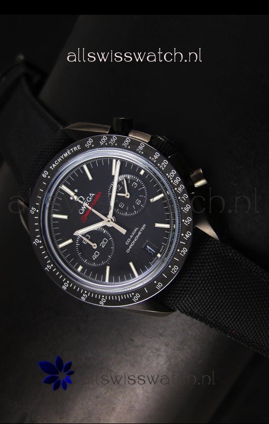 IMG_9085 Omega Speedmaster Moon Co-Axial Black Case Replica 2