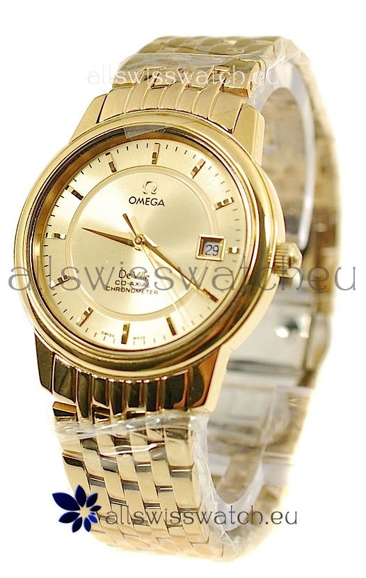 IMG_9085 Omega Co-Axial Deville Gold in Golden Markers Replica 2