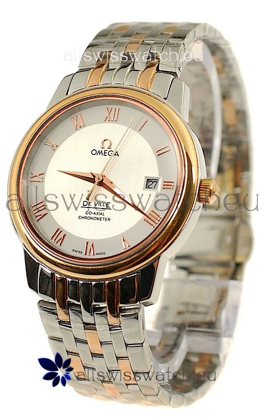 IMG_9085 Omega Co-Axial Deville Rose Gold in Roman Markers Replica 2
