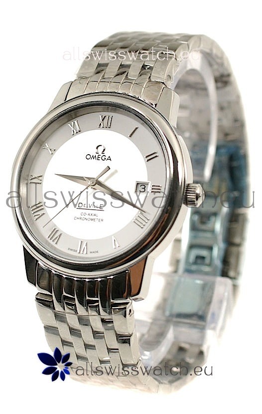 IMG_9085 Omega Co-Axial Deville Steel in White Dial Replica 2