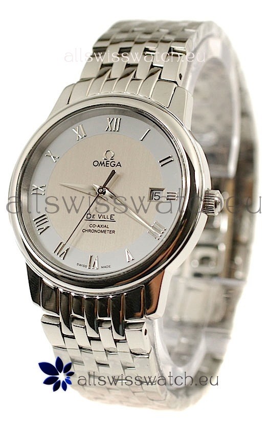 IMG_9085 Omega Co-Axial Deville Steel in Cream Dial Replica 2