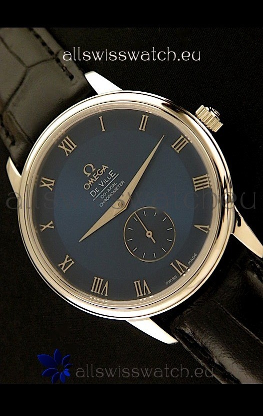 IMG_9085 Omega DeVelie Co-Axial Chronometer Steel in Dark Blue Dial Replica 2