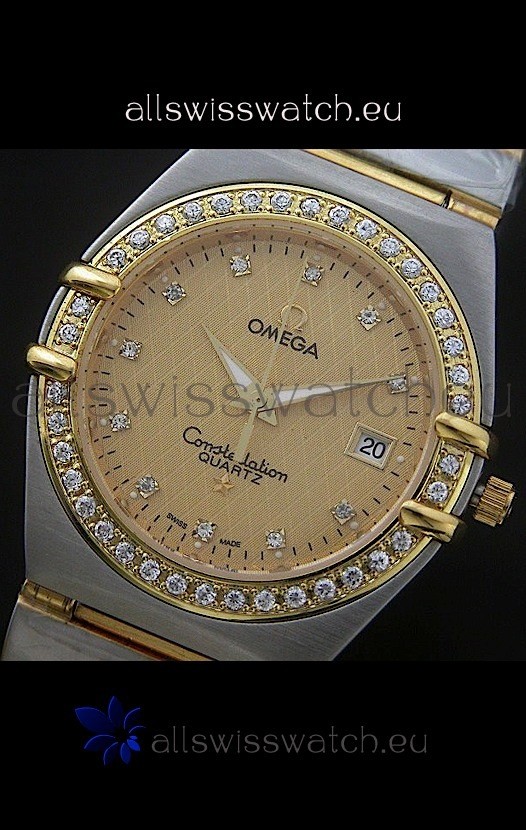 IMG_9085 Omega Constellation Quartz in Yellow Gold Dial Replica 2