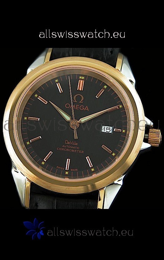 IMG_9085 Omega Deville Escapement Mechanical in Pink Gold Replica 2