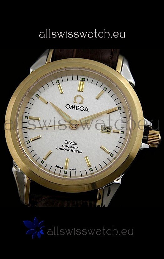 IMG_9085 Omega De Ville Co Axial in Yellow Gold Casing Replica 2