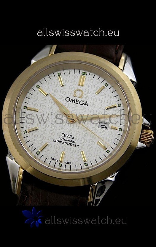 IMG_9085 Omega Deville Escapement Mechanical in White Dial Replica 2
