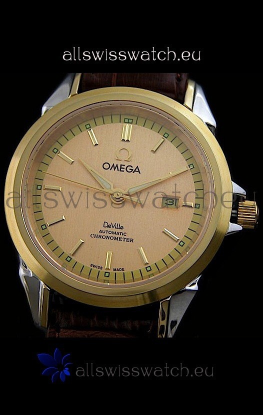 IMG_9085 Omega Co-Axial Escapement Mechanical Golden Replica 2