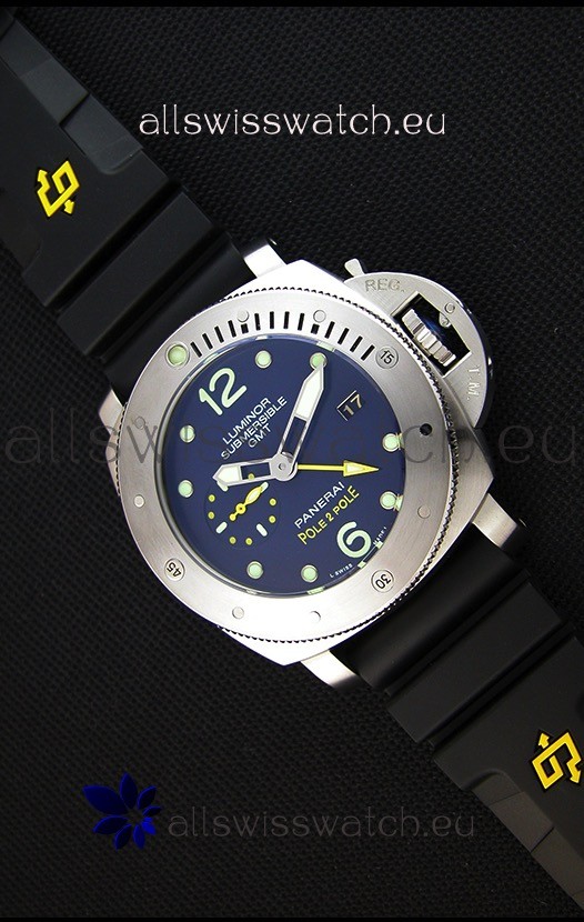 IMG_9085 Panerai Luminor Submersible PAM00719 1950 3 Days GMT Pole2Pole Replica 2