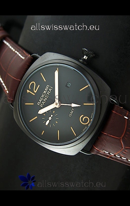 Panerai Radiomir GMT in PVD Case Replica 2