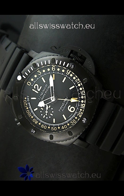 Panerai Luminor Submersible PAM193 Black Dial Replica 2