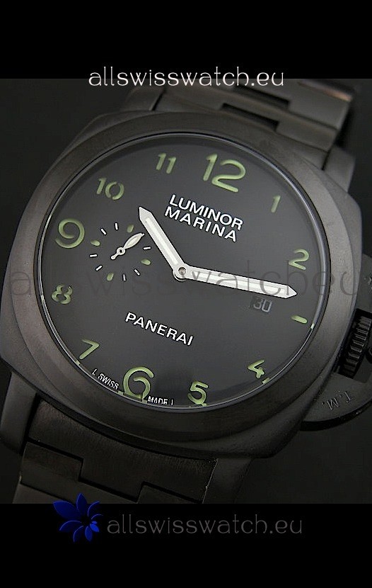IMG_9085 Panerai Luminor Marina in Green Markers Replica 2