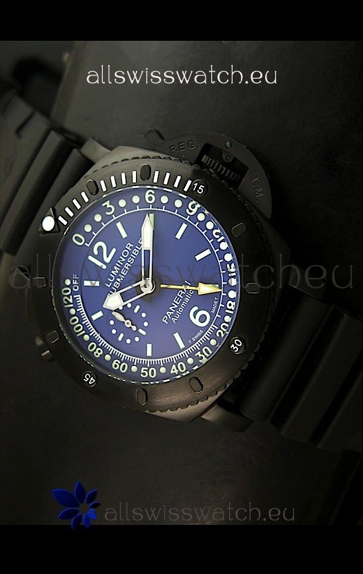 IMG_9085 Panerai Luminor Submersible PAM193 Blue Dial Replica 2