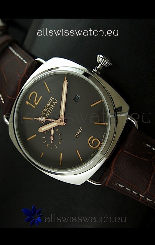 IMG_9085 Panerai Radiomir GMT in Off Black Dial Replica 2