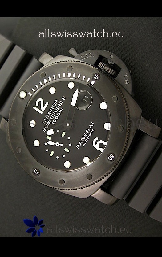 IMG_9085 Panerai Luminor Submersible 1000M Automatic in PVD Coating Replica 2