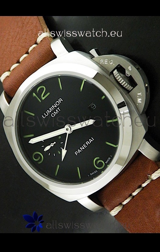IMG_9085 Luminor GMT Panerai Automatic in Black Dial Replica 2