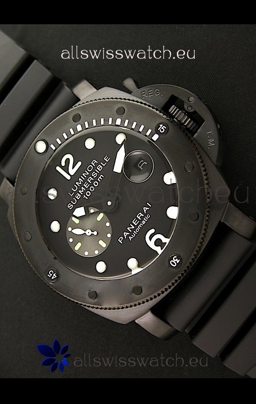 IMG_9085 Panerai Luminor Submersible 1000M Automatic in PVD Coating Replica 2