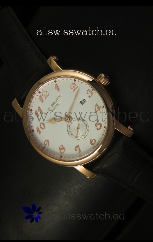 IMG_9085 Patek Philippe Calatrava Rose Gold Movement Replica 2