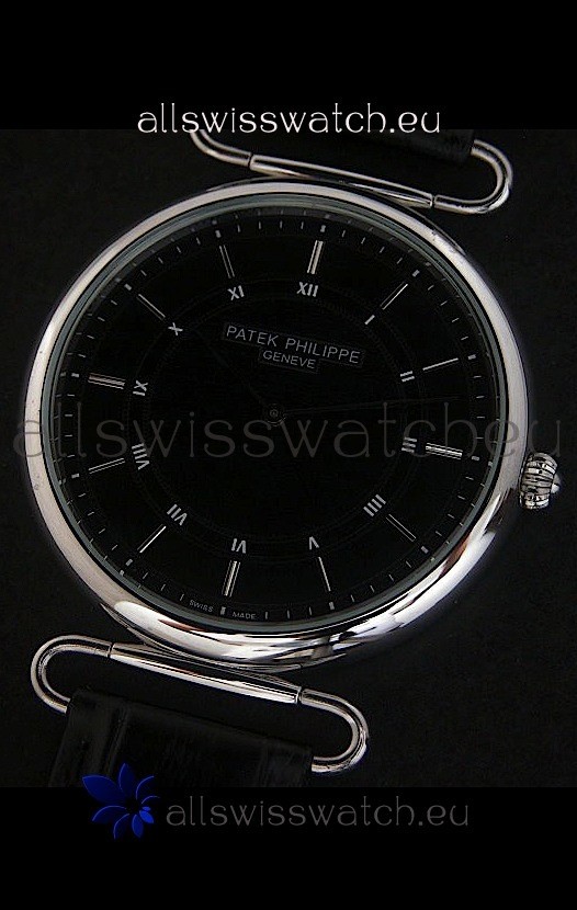IMG_9085 Patek Philippe Calatrava Quaartz in Black Replica 2