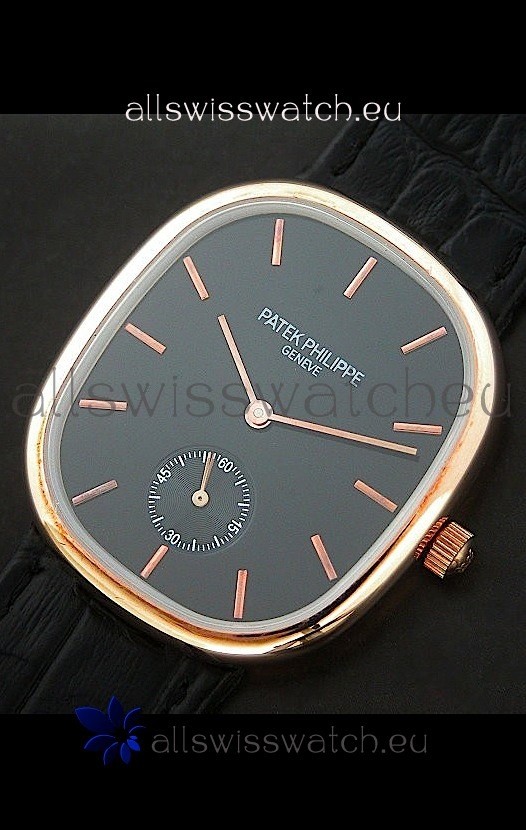 IMG_9085 Patek Philippe Mens Golden Elipse in Rose Gold Replica 2