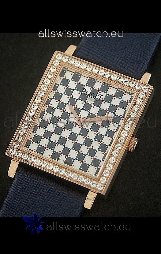 Piaget Black Tie Diamonds Lady in Blue Replica 2