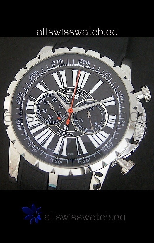 Roger Dubius Excalibur Chronoexcel in Black Dial Replica 2