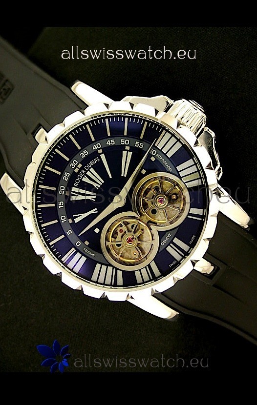 IMG_9085 Roger Dubuis Chronoexcel Automatic in Blue Dial Replica 2