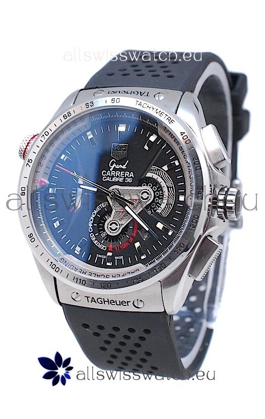 Tag Heuer Grand Carrera Calibre 36 Automatic in Black Dial Replica 2