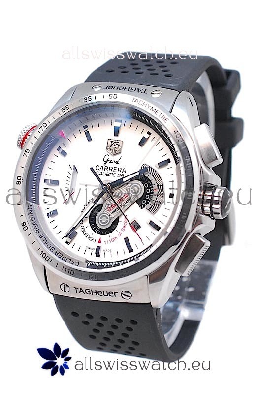 IMG_9085 Tag Heuer Grand Carrera Calibre 36 Automatic in White Dial Replica 2