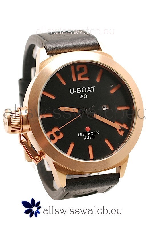IMG_9085 U-Boat Classico Gold in Black Dial Replica 2