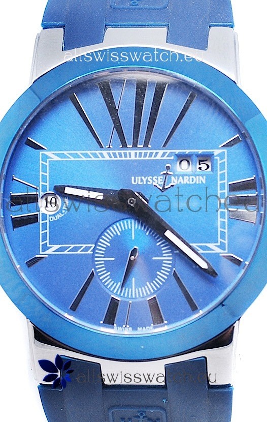 IMG_9085 Ulysse Nardin Executive Dual Time Blue Replica 2