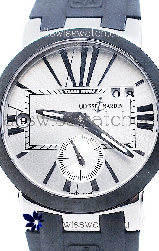 IMG_9085 Ulysse Nardin Executive Dual Time Steel Black Replica 2