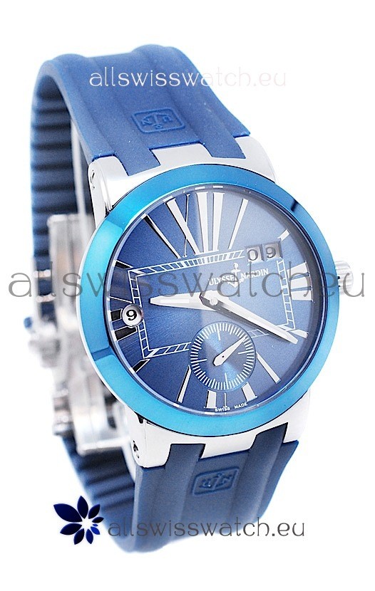 IMG_9085 Ulysse Nardin Executive Dual Time Blue Lady's Replica 2