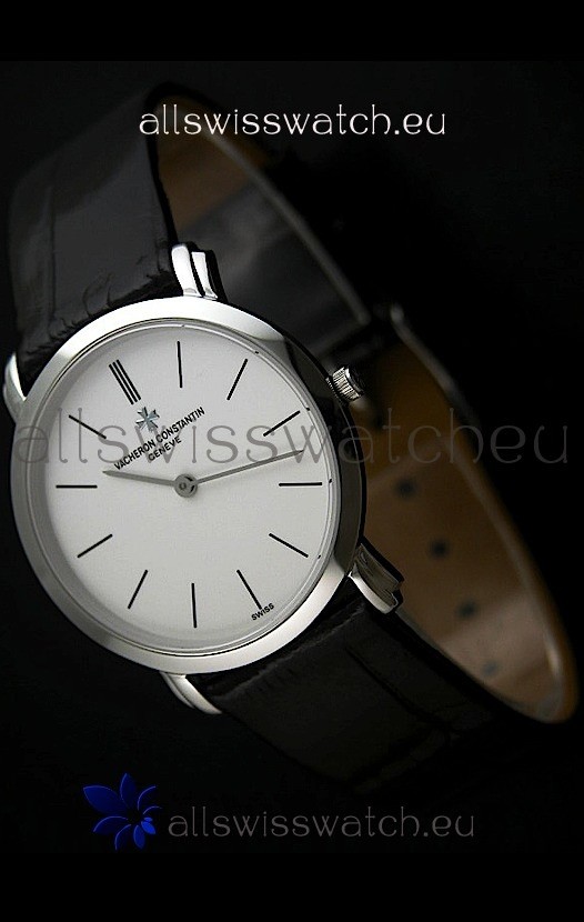 IMG_9085 Vacheron Constantin Classical Couple Steel in Leather Strap Replica 2