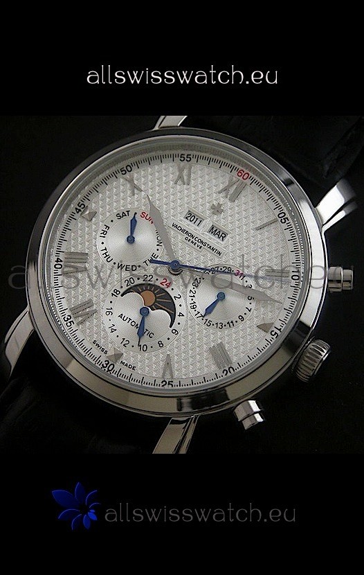IMG_9085 Vacheron Constantin Perpetual Calendar in Silver Replica 2