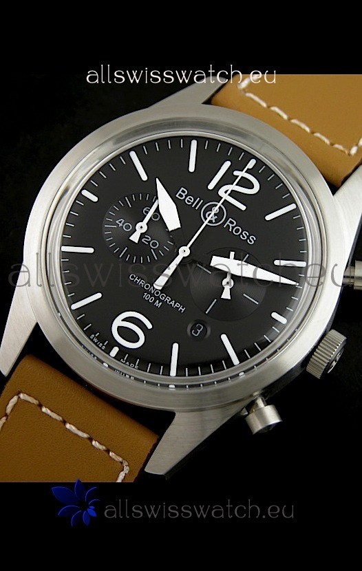 IMG_9085 Bell and Ross BR126 Vintage Quartz in Steel Case Replica 2
