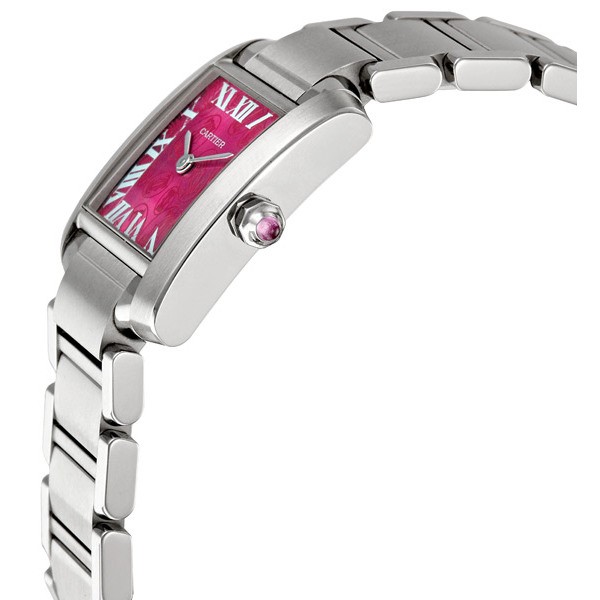 IMG_9085 Cartier W51030Q3 Tank Ladies Quartz Stainless Steel Replica 2