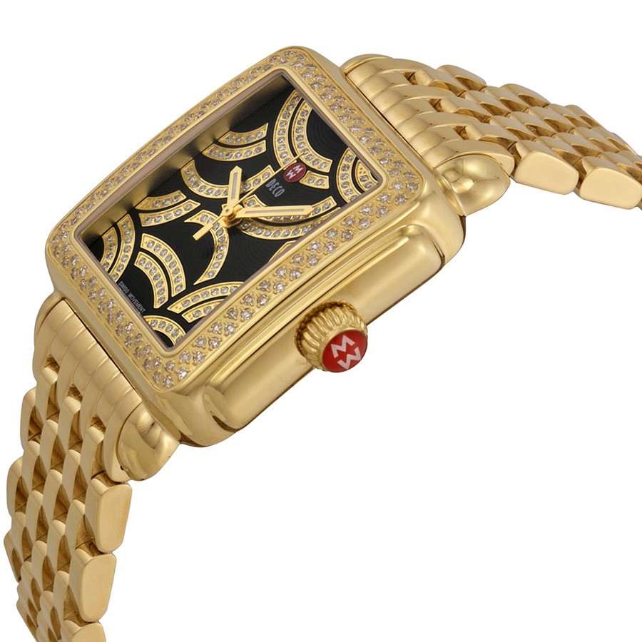 IMG_9085 Michele MWW06T000119 Ladies Quartz Yellow Gold-plated Stainless Steel Replica 2